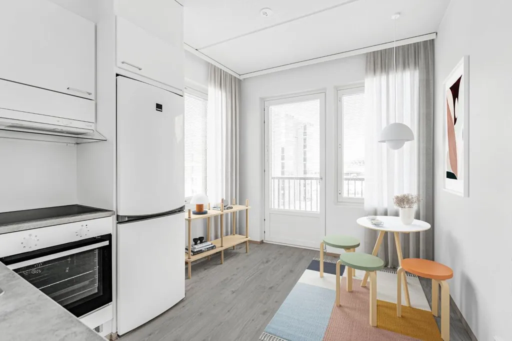 Cuisine - Modern Flat with Balcony in Kirstinpuisto