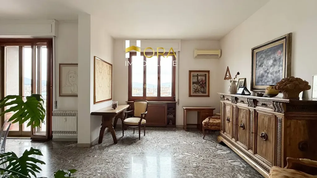 Séjour - Penthouse with Panoramic Terraces in Florence