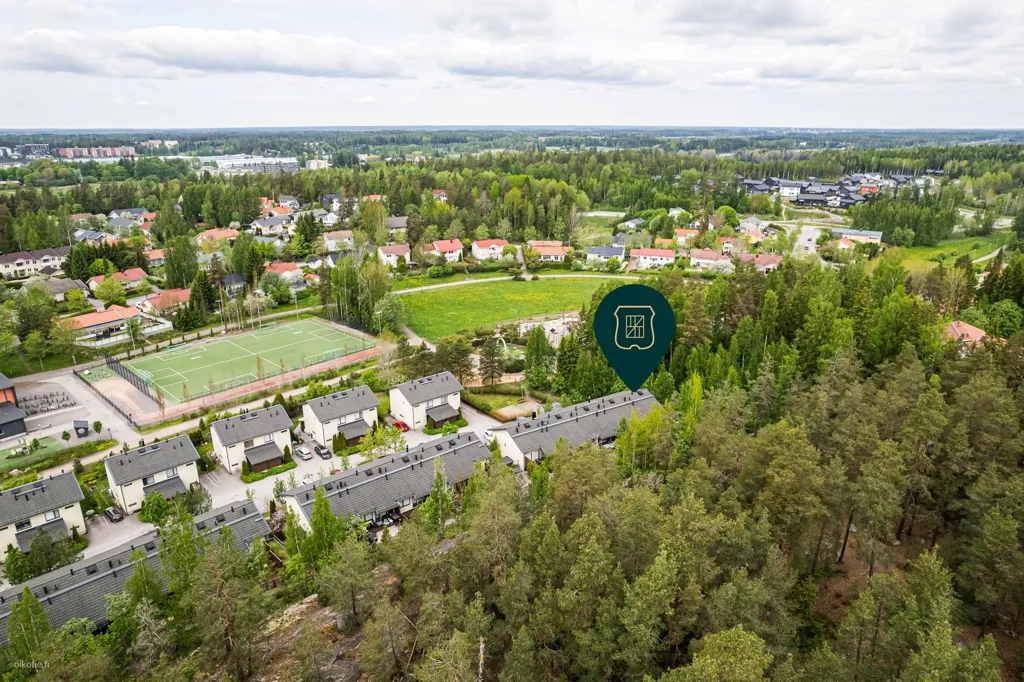 Õhuvaade - Spacious Corner Flat with Balcony in Kerava