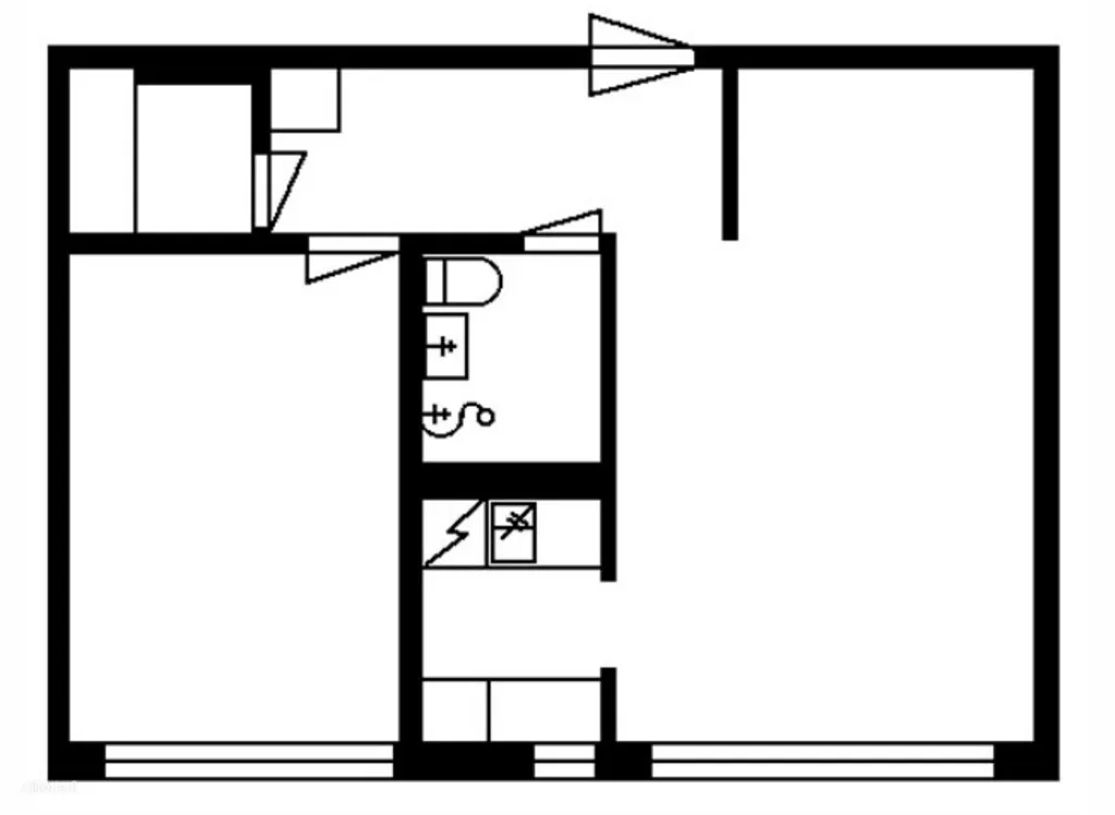 Floor Plan - Modernised Apartment with Balcony in Hakunila