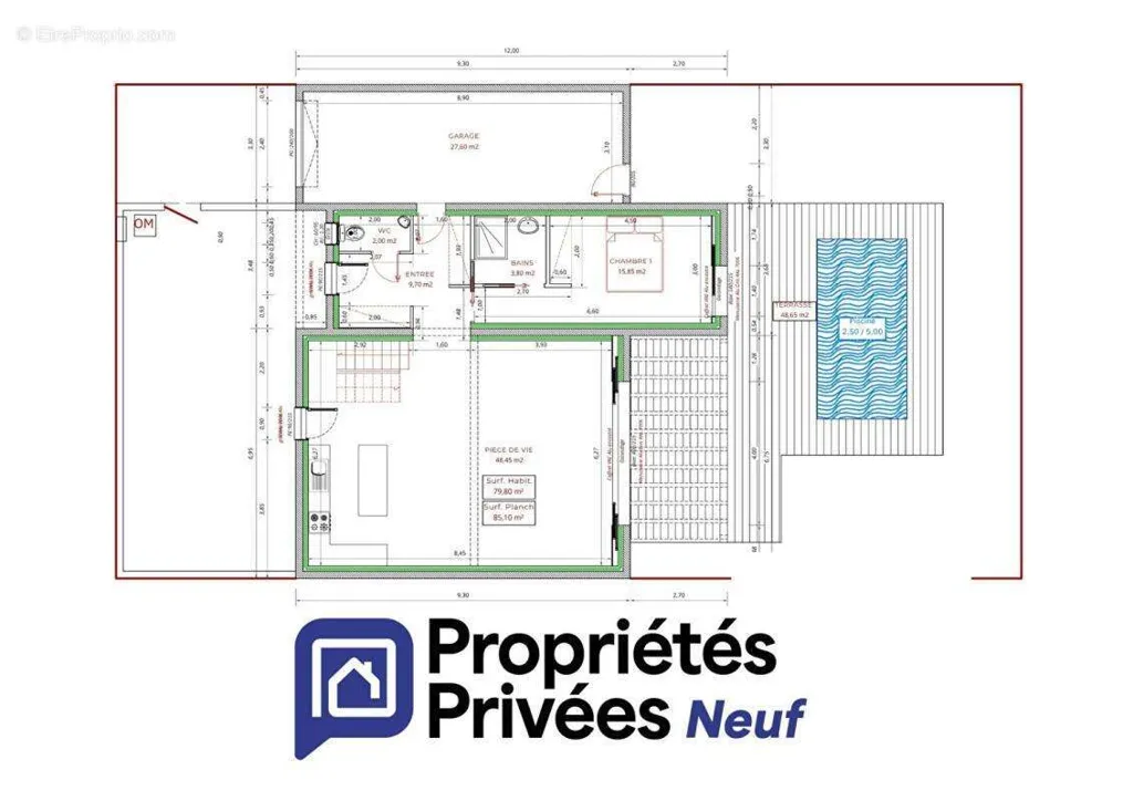 Maison 4 pièces à Narbonne