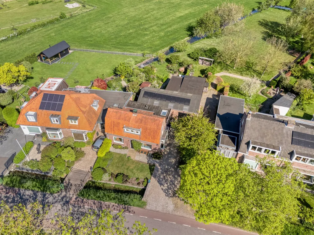 Vista aerea - Charming 1910 House with Water View in Vecht