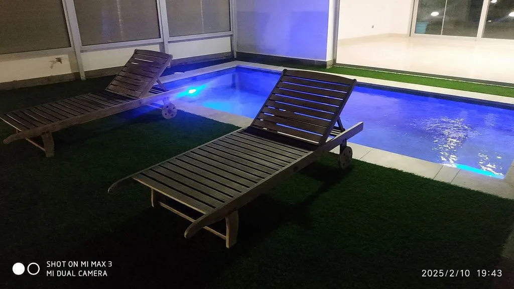 Piscine - Chalet with Sea View and Pool in Triana