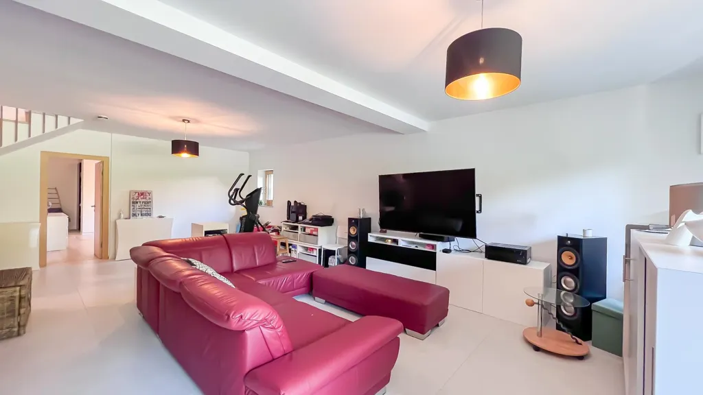Living Room - Luxury House with Solar Panels in Sandweiler