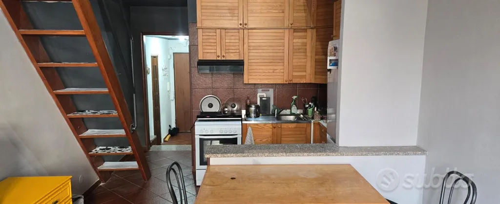 Cuisine - Loft with Balcony in Historic Centre