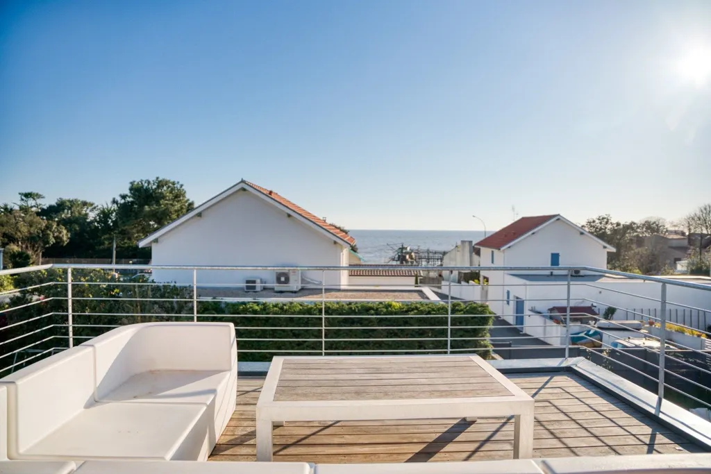Terrace - Modern Villa with Ocean View in Saint-Palais-sur-Mer