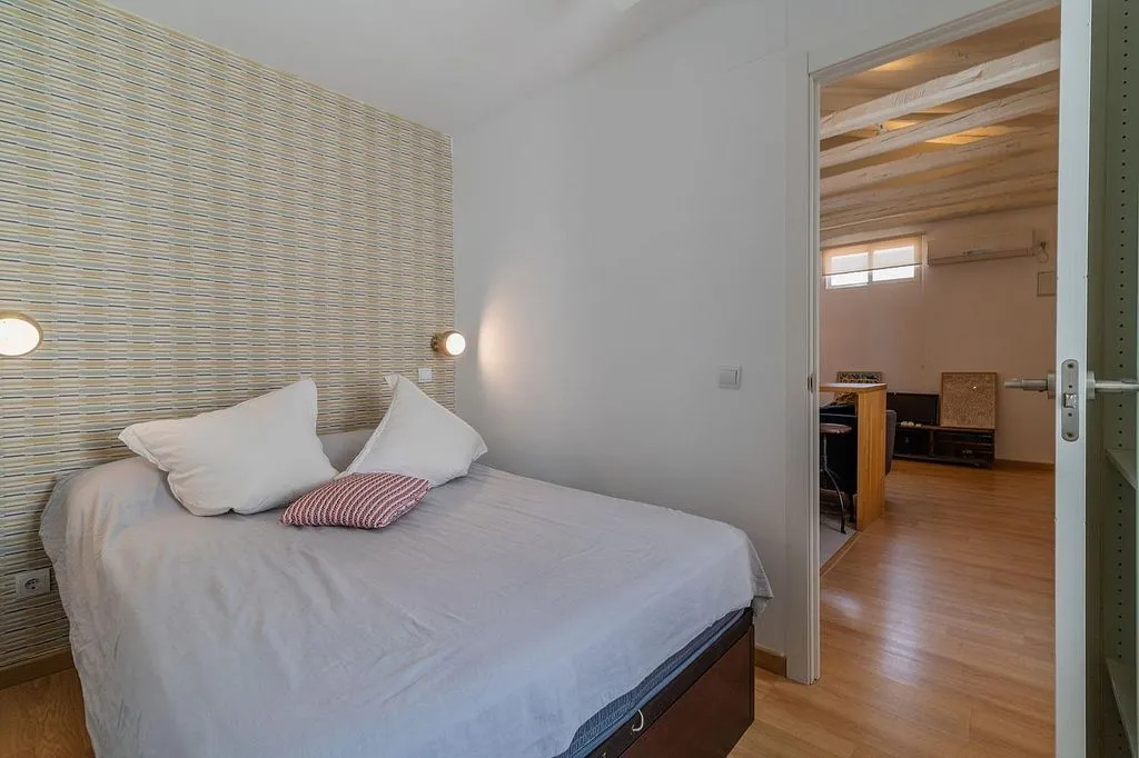 Camere da letto - Charming Loft with Patio View in Malasaña