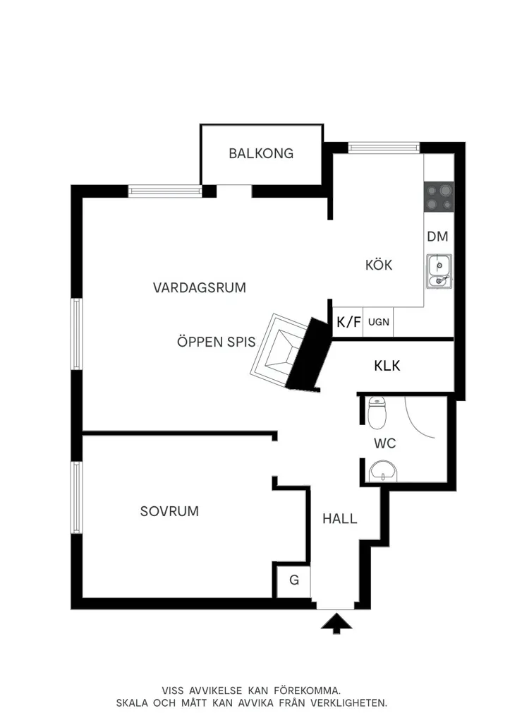 Plan - Renovated Apartment with Mälaren View in Södermalm