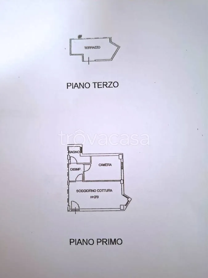 Planimetria - Trilocale with Terrace in Urbino