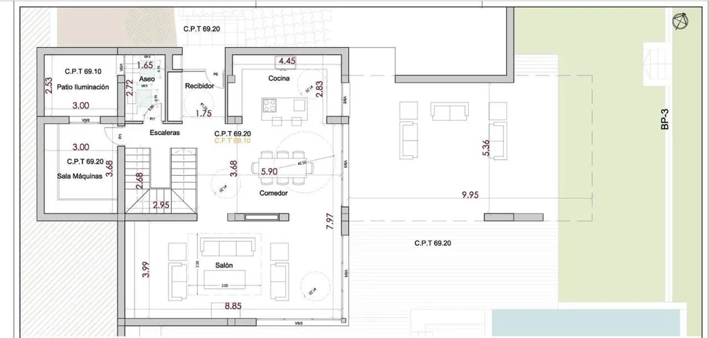 Plan - Ibiza Style Villa with Panoramic Views in Javea