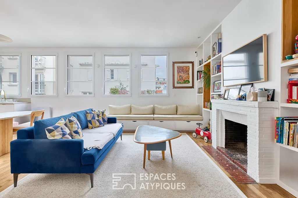 Séjour - Appartement 6 pièces à Paris 16ème