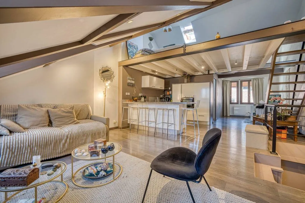 Séjour - Appartement Loft dans le Vieux-Annecy