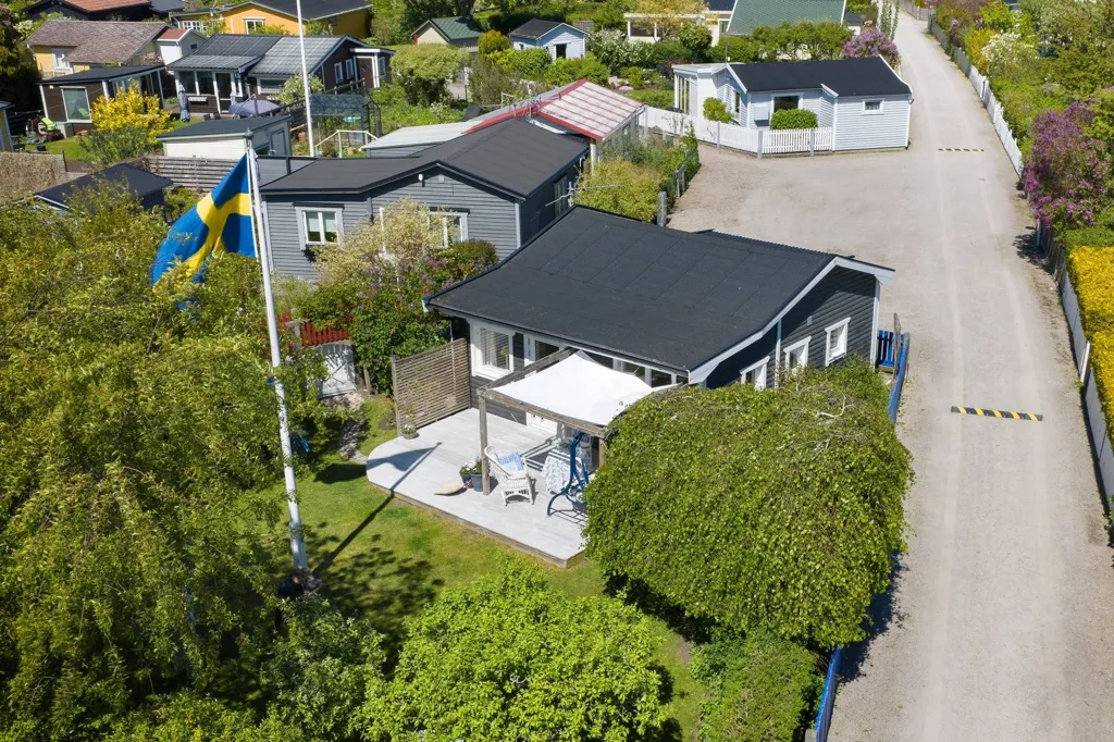 Õhuvaade - Charming Cottage with Corner Plot in Elinelunds Sommarstad