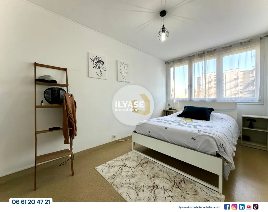 Chambres - Appartement T2 avec balcon à Chalon-sur-Saône