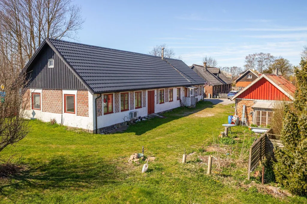 Vue aérienne - Villa with Workshop Space in Åstorp-Hyllinge