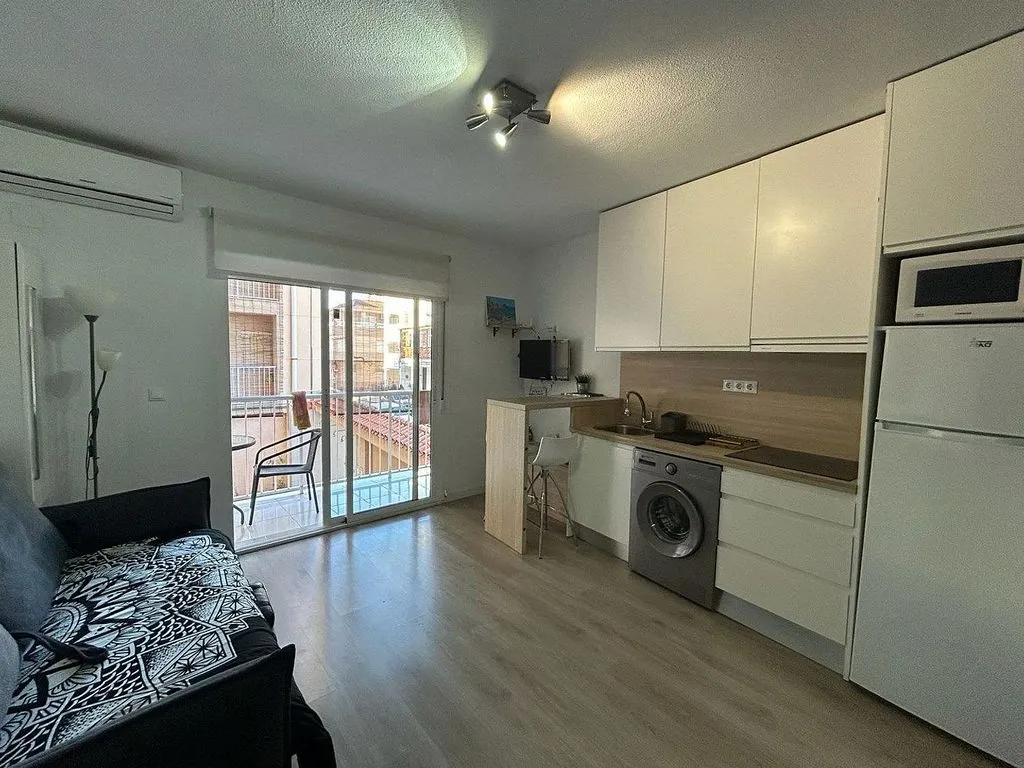 Cuisine - Studio with Balcony near Playa de los Locos