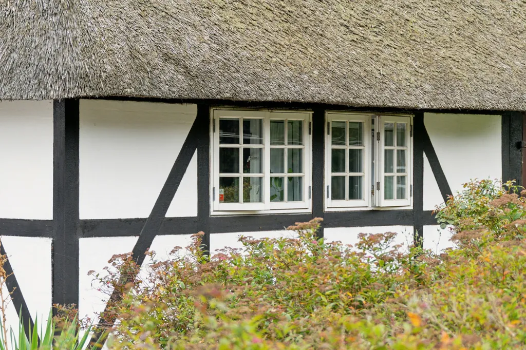 Välivaade - Historic Timber Frame House with Private Forest near Bogense