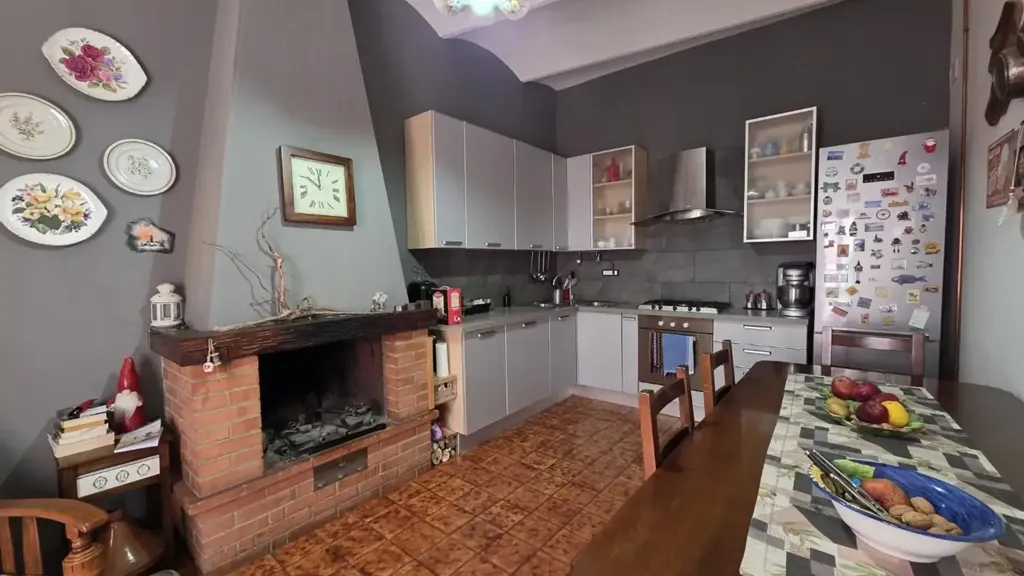Köök - Rustic Penthouse with Panoramic View in Crespina Lorenzana