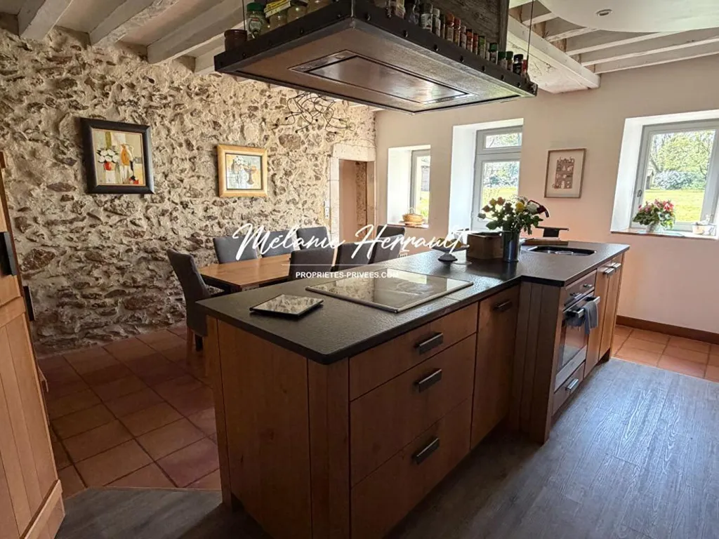 Cuisine - Longère de Charme avec Terrasse à Volnay