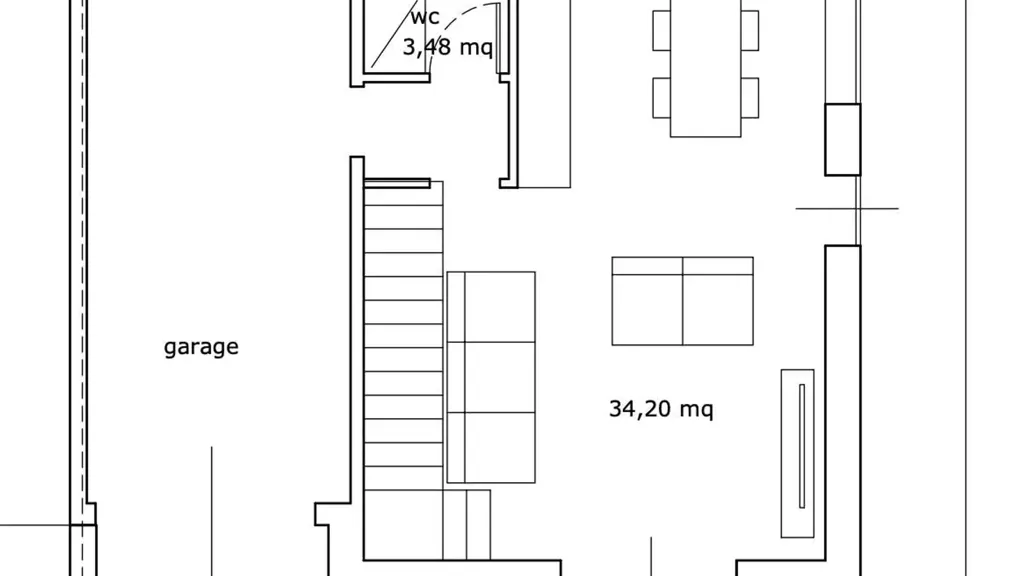 Plan - Modern Villa with South-Facing Terrace in Brugine