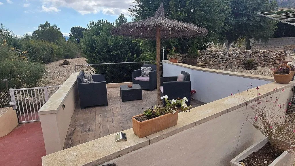 Terrasse - Chalet with Pool and Terrace in Sax