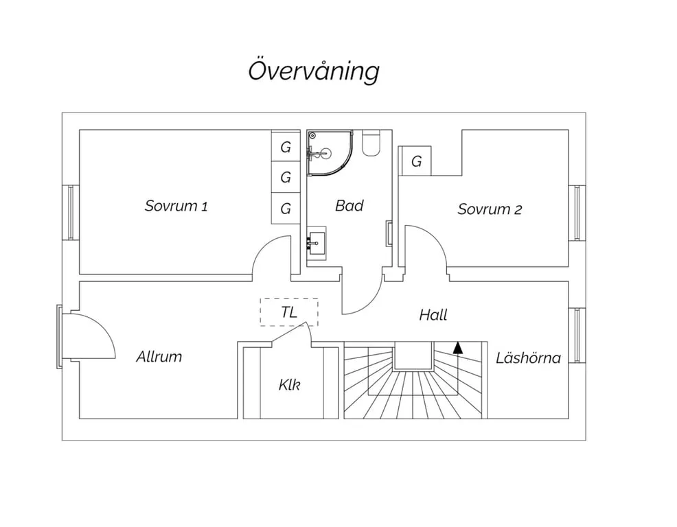 Planimetria - New Build Flat with West-Facing Terrace in Färjestaden