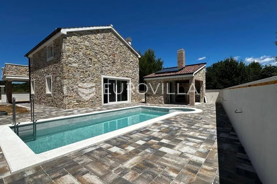 Piscina - Dalmatian Stone Villa with Pool in Vrsi, Zadar