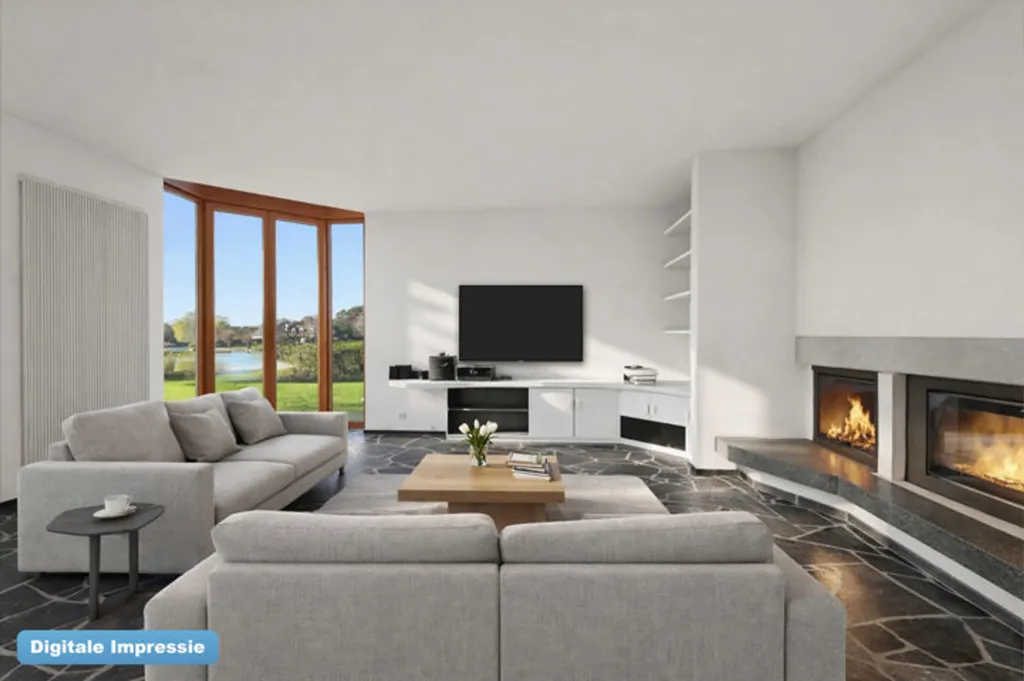 Soggiorno - Architectural House with Water View in Keerbergen