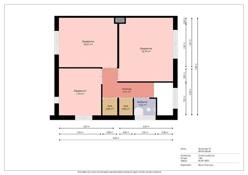 Planimetria - Two-Storey House with Garden in Bunde