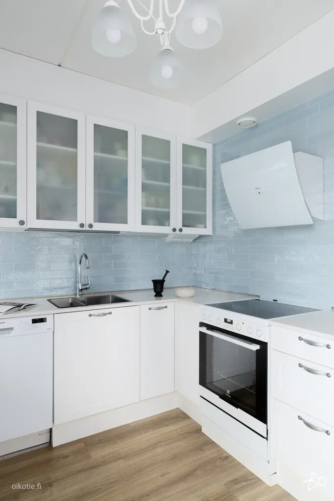 Kitchen - Family Apartment with Sauna in Tuusula