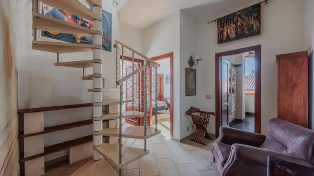 Séjour - Attico with Terrace in Sinalunga