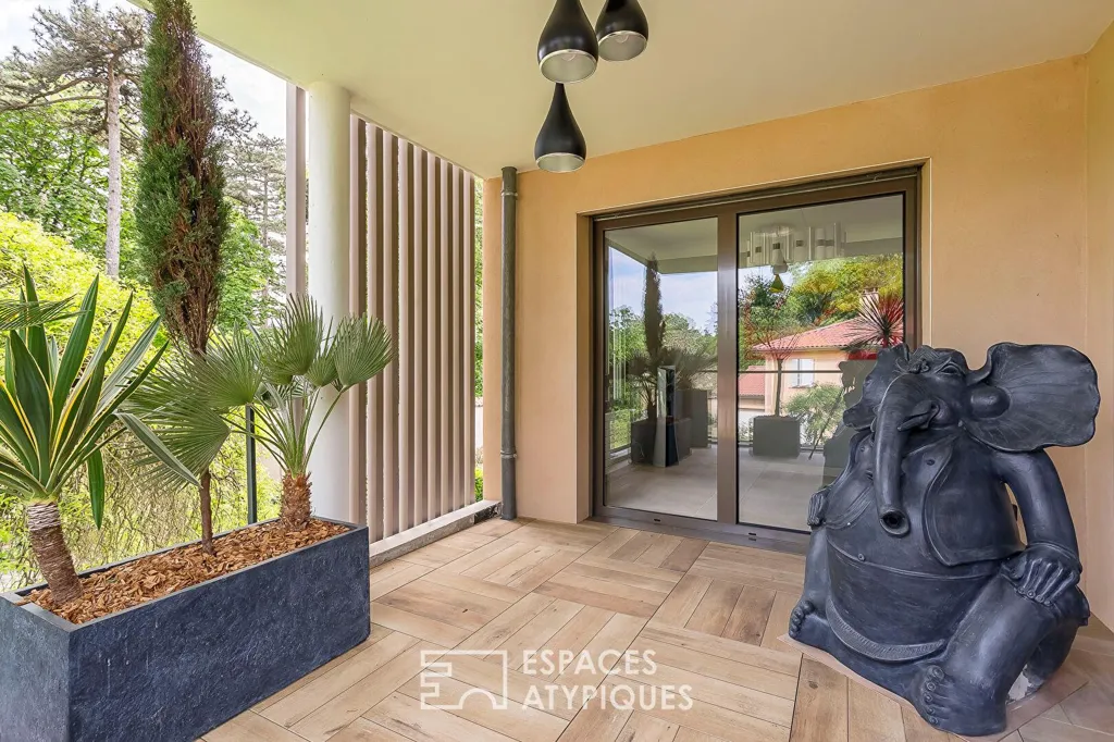 Terrasse - Appartement de Luxe avec Terrasse à Écully