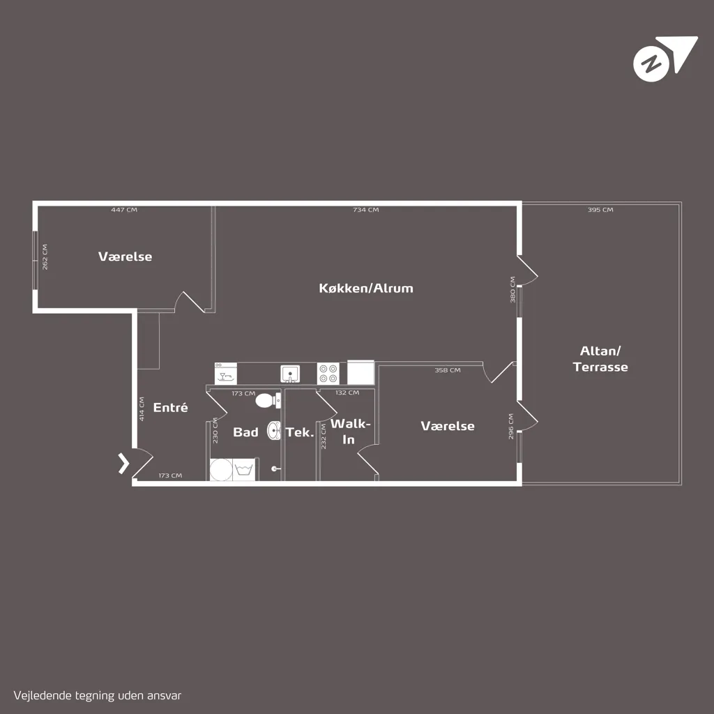 Plaan - Apartment with View in Svendborg