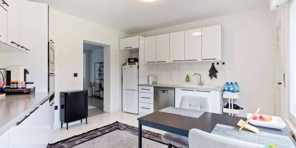 Cuisine - Appartement Rénové avec Terrasse à Vilvoorde