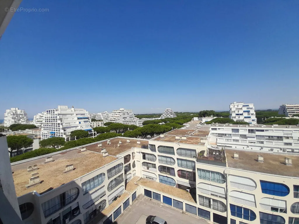 Balcon - Studio avec Ascenseur au Centre de La Grande Motte