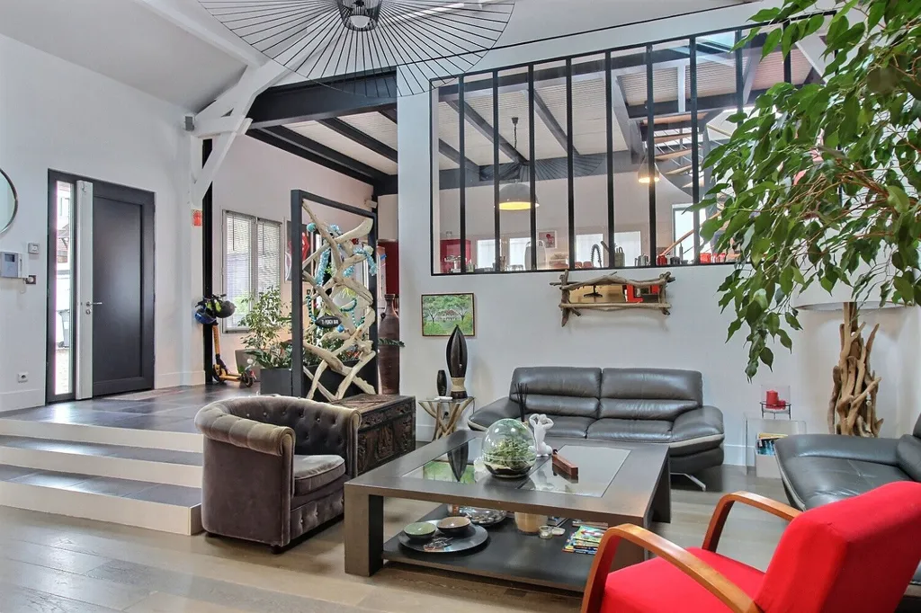 Séjour - Maison de Ville Meublée avec Terrasse Rooftop à Nanterre