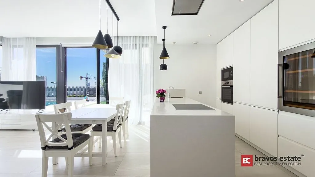Kitchen - Modern Design Villa with Sea View in Benidorm