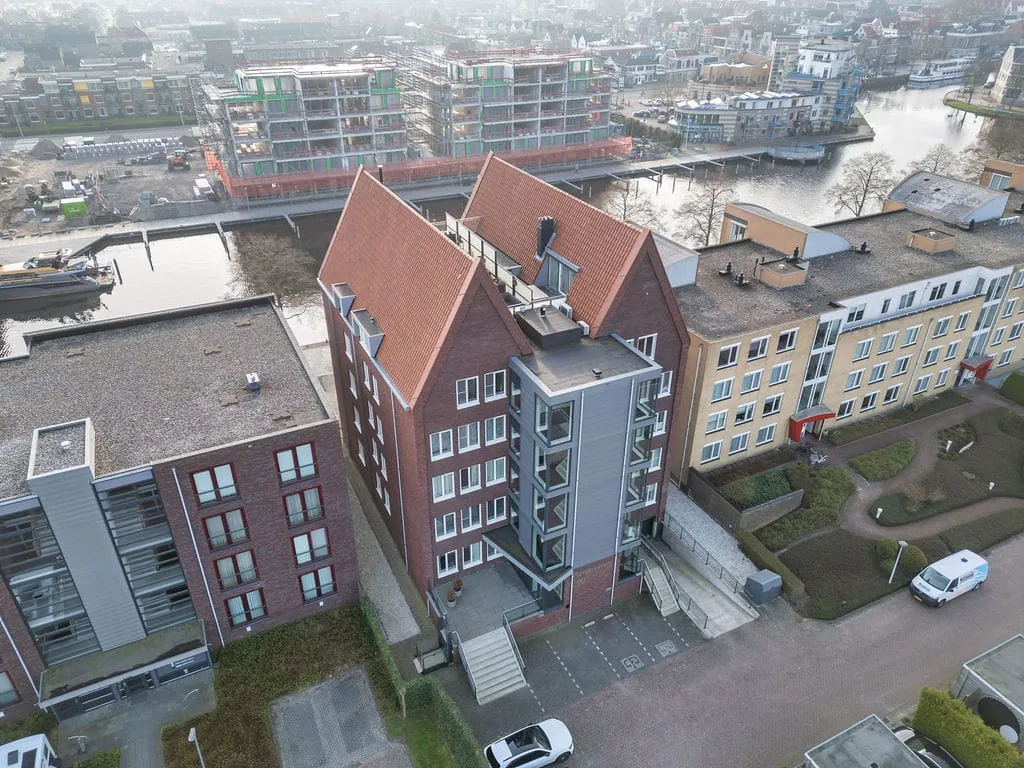 Vue aérienne - Modern Apartment with Balcony in Sneek
