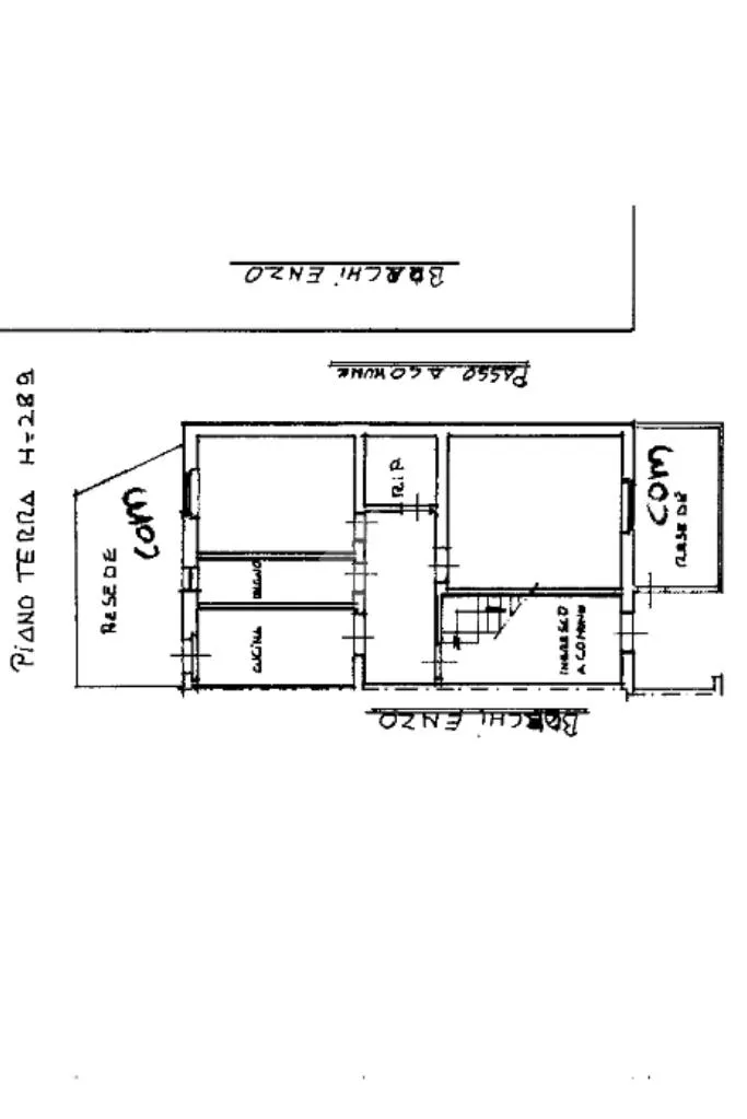 Planimetria - Terrace-Accessed Apartment in Prato