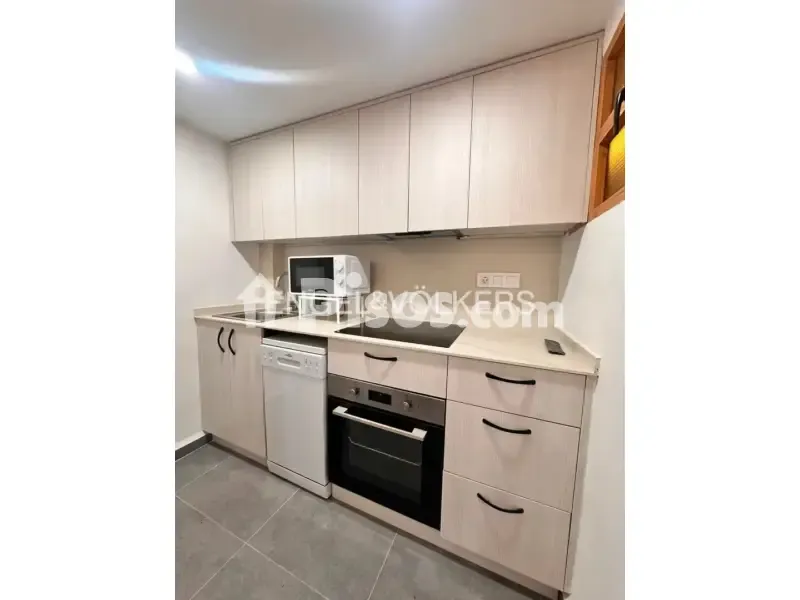 Köök - Modern Flat with Patio in Mestalla, Valencia
