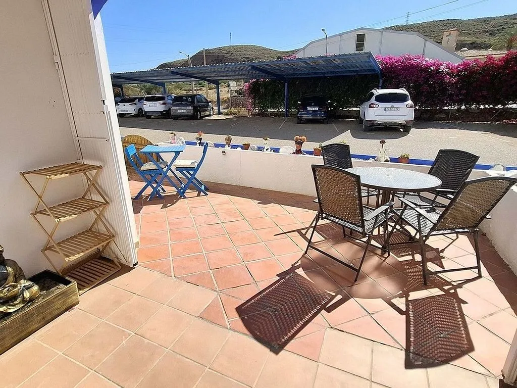 Terrasse - T2 Apartment with Pool in Los Gallardos