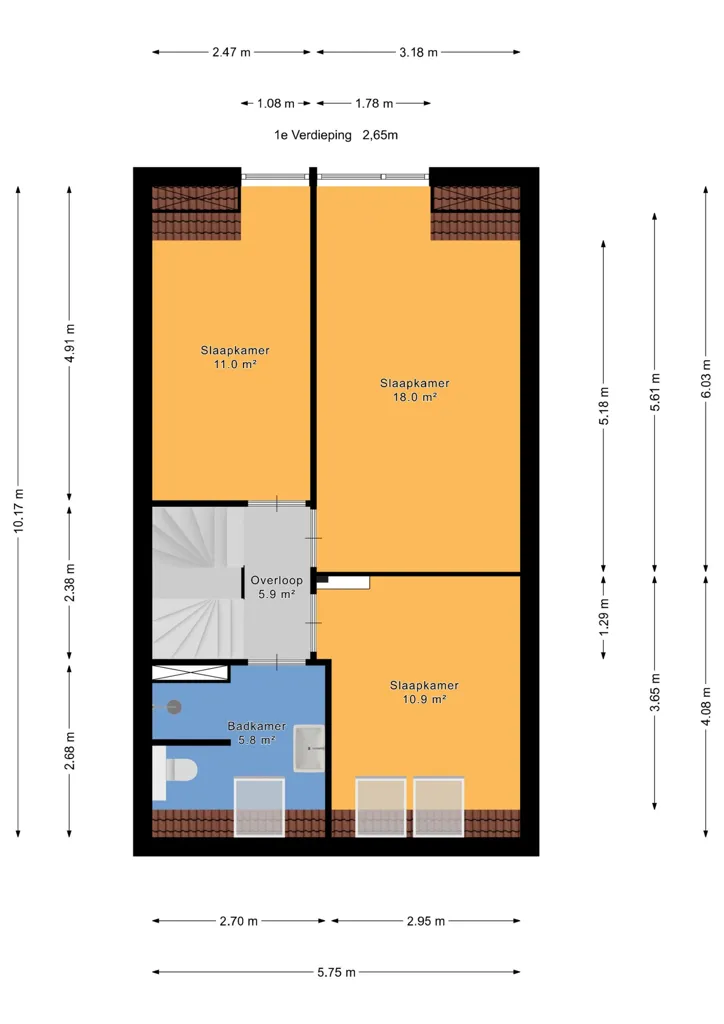 Plan - Maison 6 pièces à Leidschendam