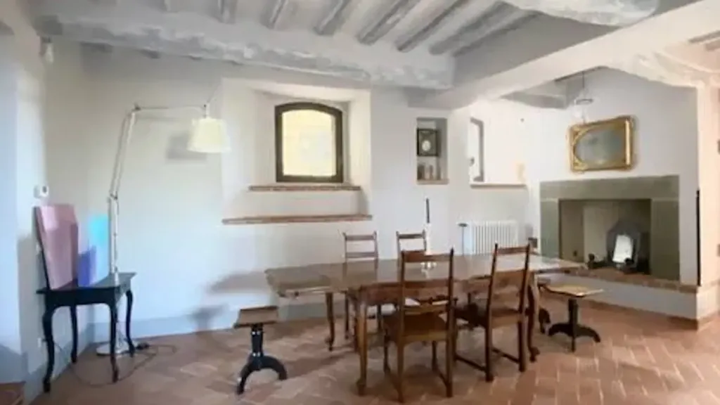 Salle à manger - Colonial House with Panoramic View in Greve in Chianti