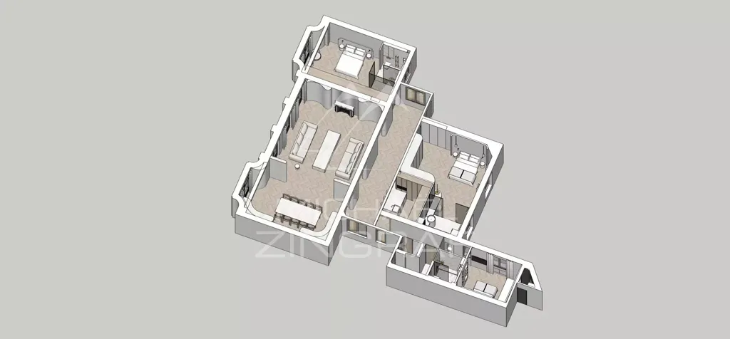 Plaan - Luxury Apartment with Eiffel Tower View in Paris