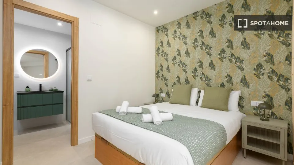 Chambres - Studio with Air Conditioning in Nou Moles, Valencia