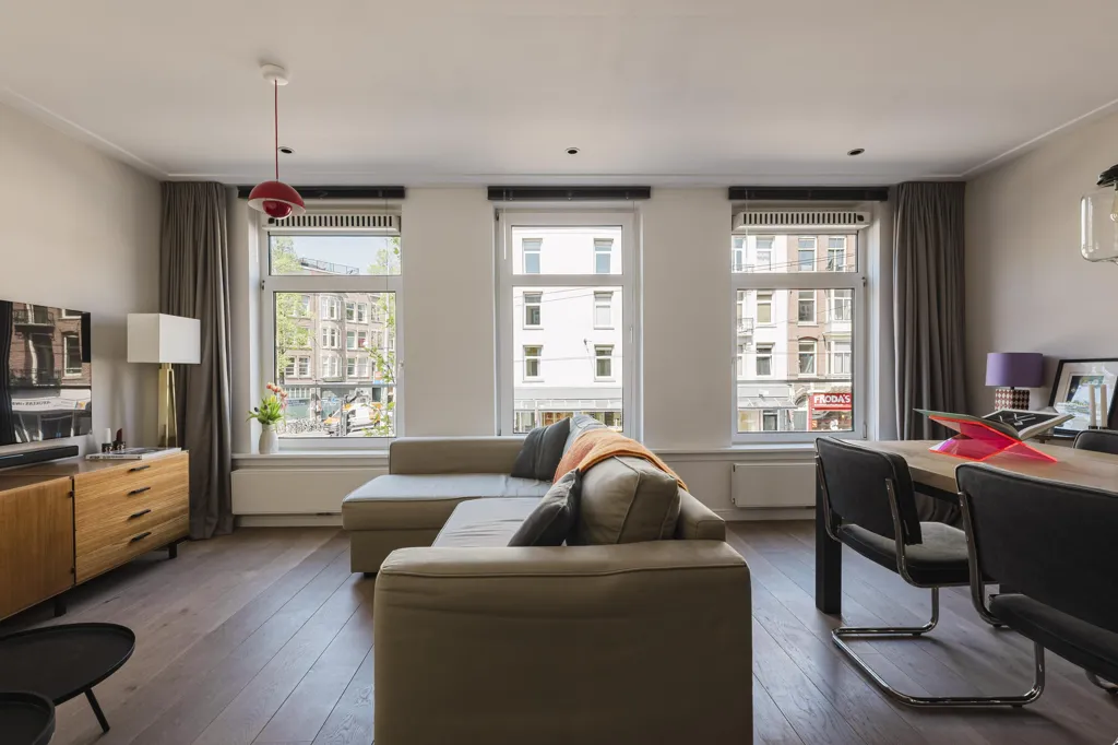 Séjour - Bright Apartment with Balcony in Amsterdam