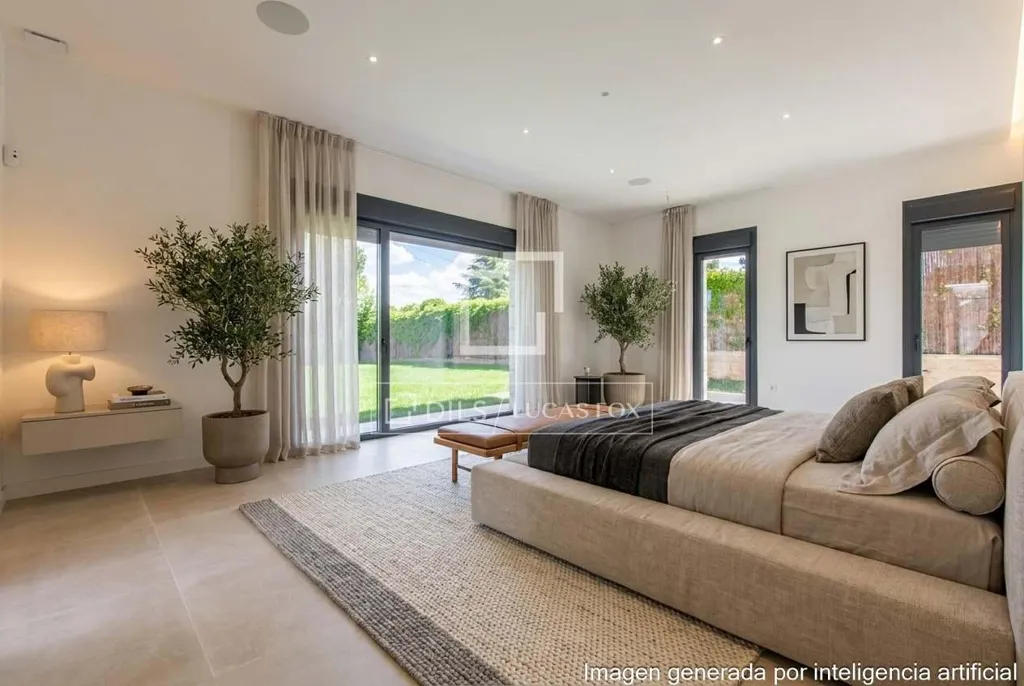 Bedrooms - Chalet with Pool in Las Lomas, Boadilla del Monte