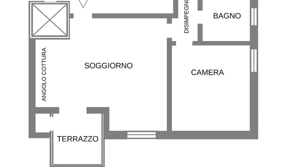 Plan - Twin-Storey Apartment with Terrace in Perugia