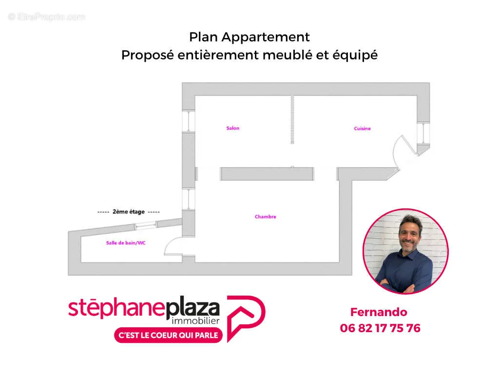 Plan - Appartement Rénové en Centre-ville à Lons-le-Saunier