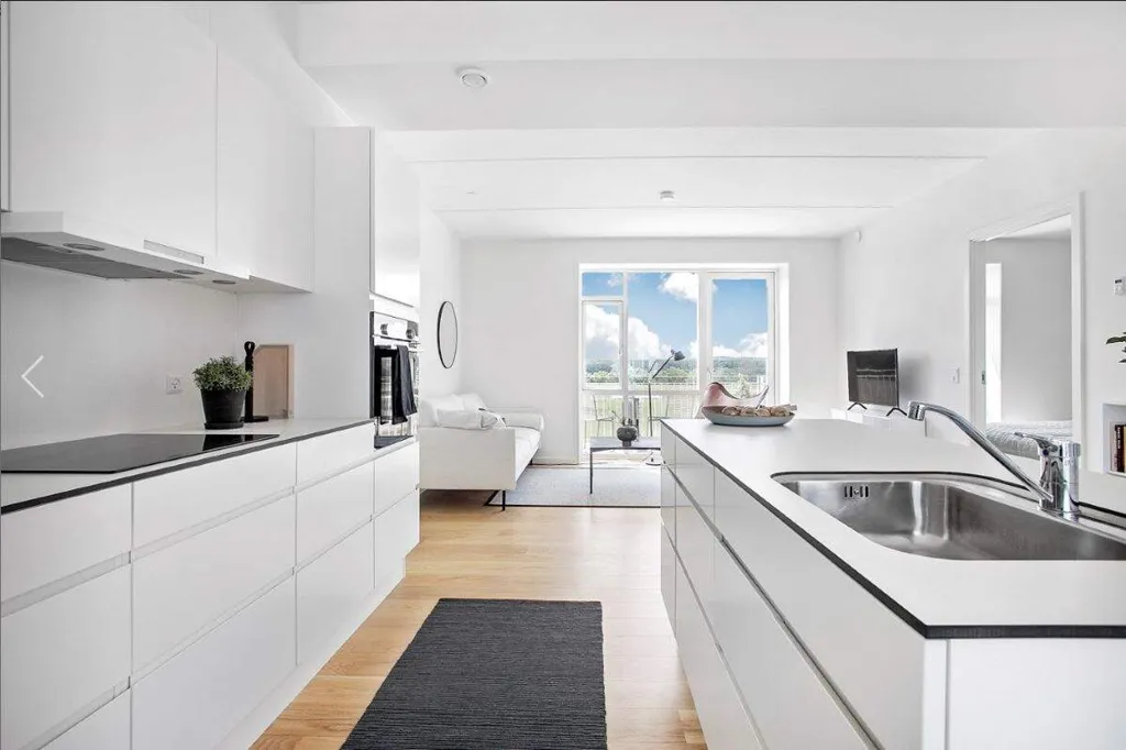Köök - Apartment with Terrace in Aalborg SV